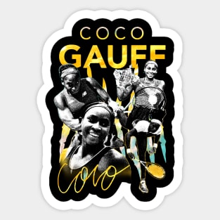 Team coco gauff Sticker